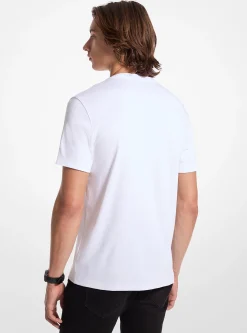 T-shirt com gola redonda em algodão | Michael Kors [PT]