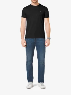 T-shirt com gola redonda em algodão | Michael Kors [PT]