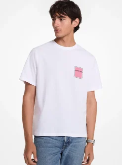 T-shirt em algodão com logótipo gráfico | Michael Kors [PT]