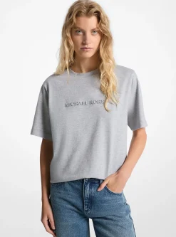 T-shirt em algodão com logótipo em relevo | Michael Kors [PT]