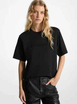 T-shirt em algodão com logótipo em relevo | Michael Kors [PT]