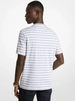 T-shirt em algodão pima às riscas | Michael Kors [PT]