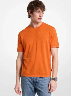 T-shirt em linho e algodão | Michael Kors [PT]