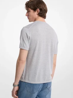 T-shirt em linho e algodão | Michael Kors [PT]