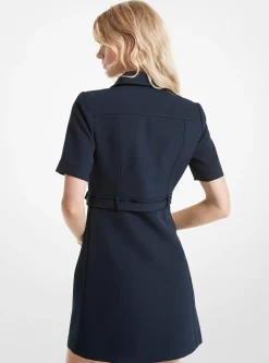 Vestido camiseiro com cinto de crepe elástico | Michael Kors [PT]