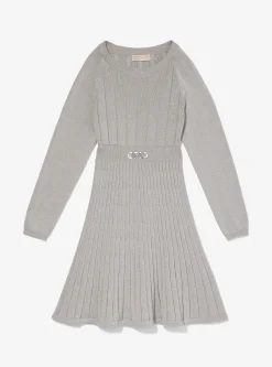 Vestido camisola em malha metalizada plissada | Michael Kors [PT]