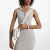 Vestido com capuz em viscose elástica canelada | Michael Kors [PT]