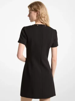 Vestido com cordões em crepe elástico | Michael Kors [PT]