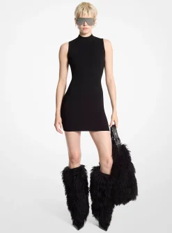 Vestido com meia gola em viscose elástica | Michael Kors [PT]