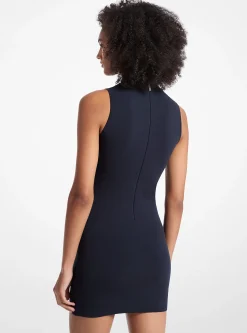 Vestido com meia gola em viscose elástica | Michael Kors [PT]