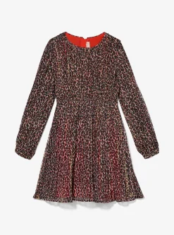 Vestido com padrão de leopardo metalizado | Michael Kors [PT]