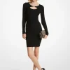Vestido com recorte em malha elástica canelada | Michael Kors [PT]
