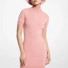 Vestido de meia-gola com jacquard com logótipo | Michael Kors [PT]