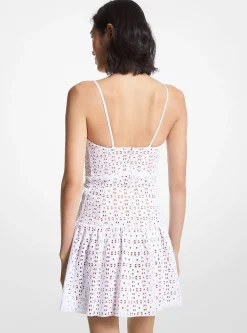 Vestido em algodão com ilhós | Michael Kors [PT]