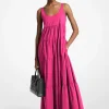 Vestido em camadas em algodão elástico | Michael Kors [PT]