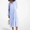 Vestido em georgette estampado adornado | Michael Kors [PT]