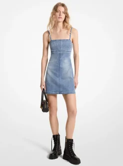 Vestido mini em ganga elástica | Michael Kors [PT]