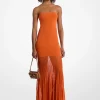 Vestido sem alças transparente em malha elástica | Michael Kors [PT]