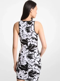 Vestido sem mangas em jacquard Palm | Michael Kors [PT]