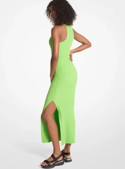 Vestido sem mangas em malha elástica canelada | Michael Kors [PT]