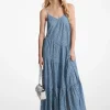 Vestido slip em camadas em renda floral | Michael Kors [PT]