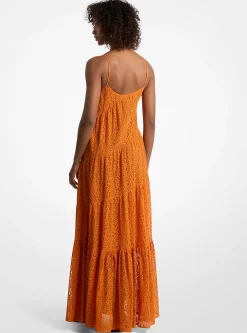 Vestido slip em camadas em renda floral | Michael Kors [PT]